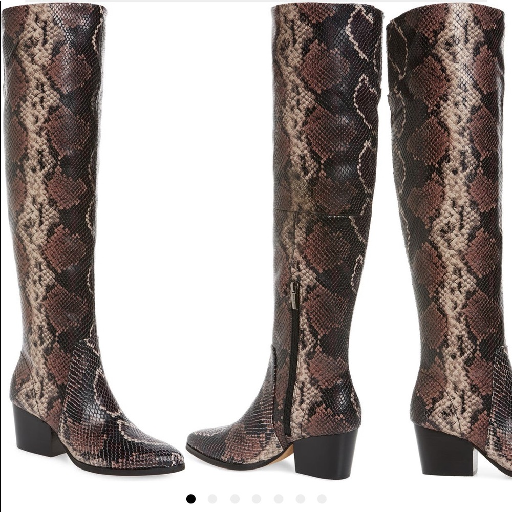 Vince Camuto Nestel Snakeskin Tall Boot